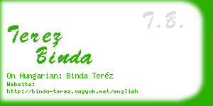 terez binda business card